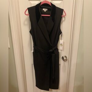 BNWT Black Calvin Klein Wrap Dress Size 14